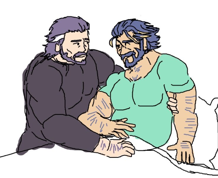 Guarder_Sol's tweet image. By no one's demand, Duessel × Gustav mpreg done on MS Paint.

Why? I don't know either