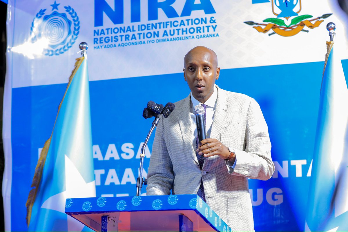 SPRING_MOF_SOM's tweet photo. 1/2 
NIRA officially launches its Galmudug branch!

With support from the SCALED-UP Project, President of Galmudug, H.E. Ahmed Abdi Kariye (@MrQoorqoor ), 
Officially inaugurated the NIRA office in Galmudug state, alongside NIRA Director @AbdiwaliAbdulle , 
SCALED-UP project Coordinator @abis_osman ,government officials, and the community. This marks a major step in expanding national ID services.