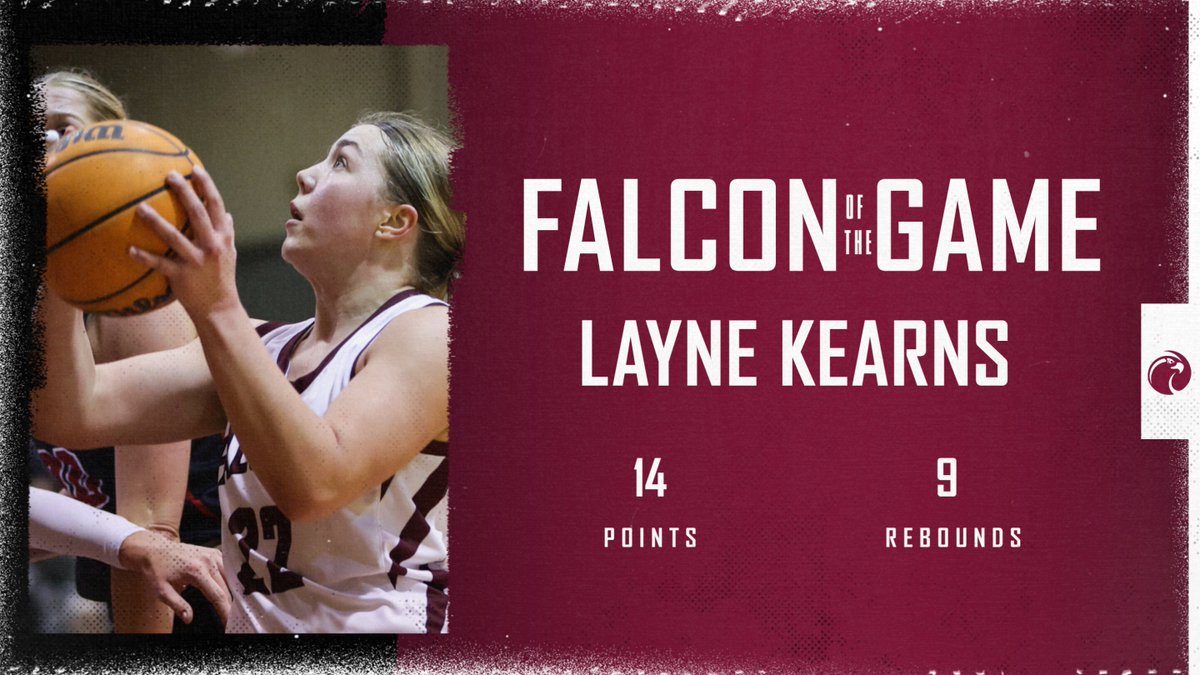 Layne Kearns' 14 points included a perfect 7 of 7 at the free throw line.

#GoFalcons