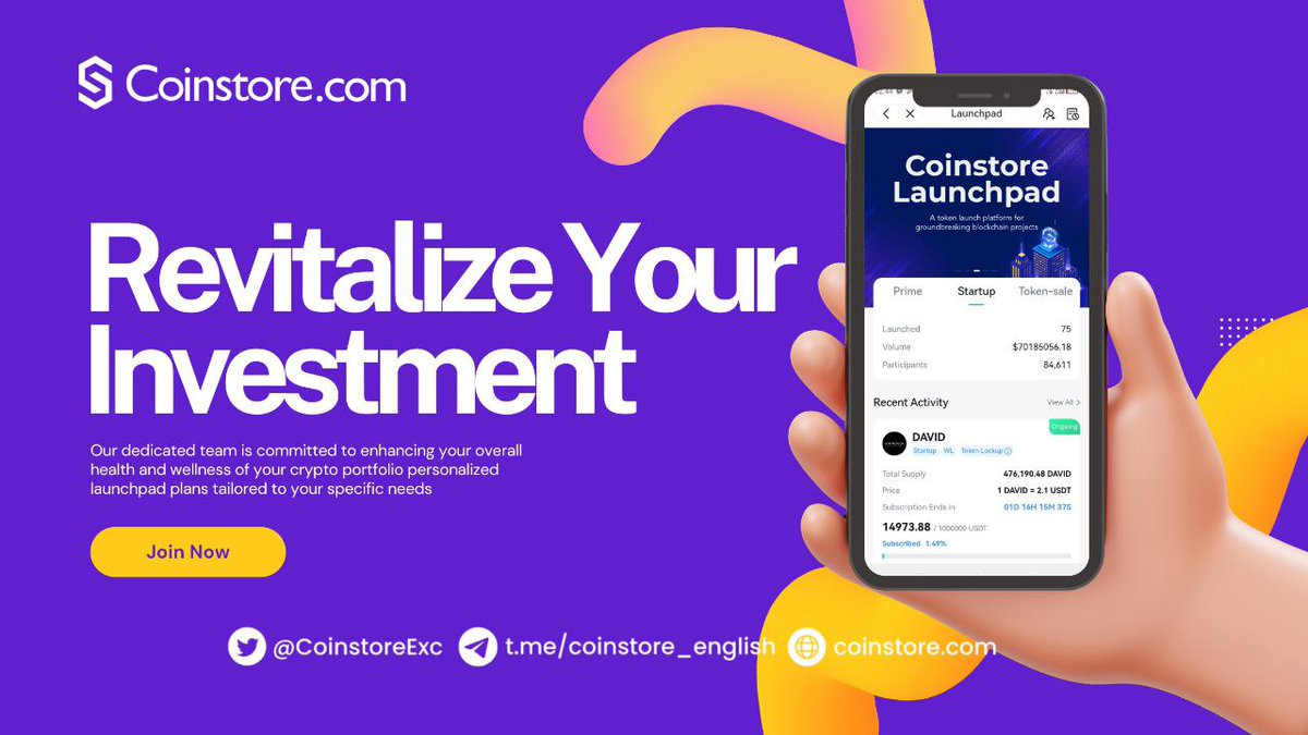 Don’t be concerned! <a href="/CoinstoreExc/">Coinstore</a> exists to promote your success and assist your growth through our global presence and innovative community programs.

📍Start your adventure at Coinstore t.me/coinstore_engl… 

#coinstore #community #crypto