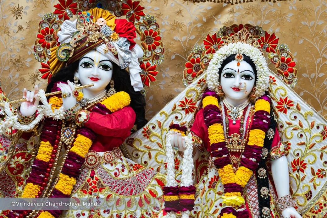 Today's Sringar Darshan of Sri Radha Vrindavanchandra, 28 Feb 2025