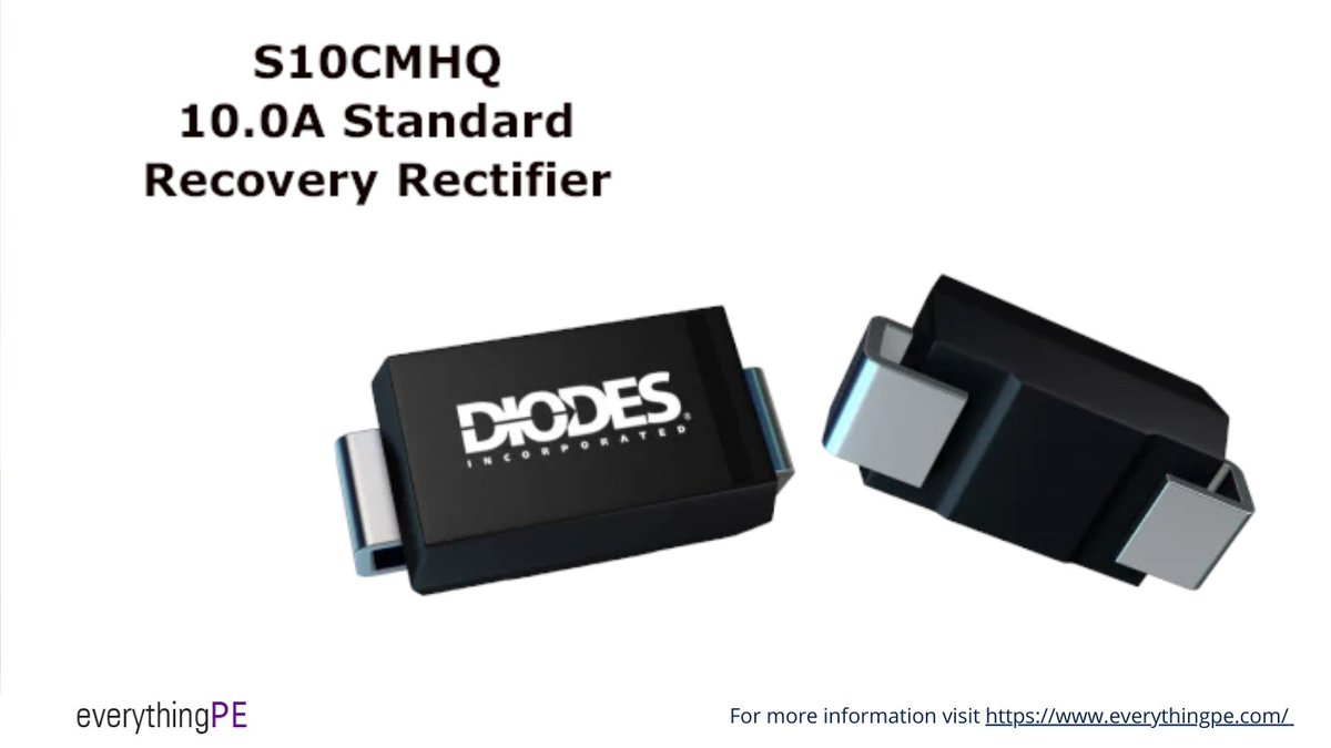 everything_PE_'s tweet image. Diodes Incorporated’s Automotive-Qualified Standard Recovery Rectifier 

Learn more: ow.ly/jUx150V7Qnm

#powerelectronics #powerdiode #rectifier #automotive #recoveryrectifier #diodesincorporated
