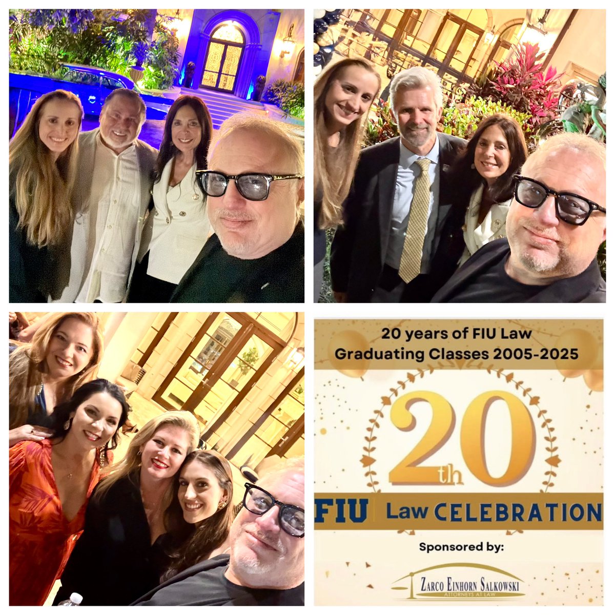 Congratulations <a href="/FIULaw/">FIU College of Law</a> on your 20 year anniversary

Thank you <a href="/ZarcoLaw/">Zarco Einhorn Salkowski, P.A.</a> for hosting in such a beautiful setting. 

👏🏻⚖️👏🏻

#fiu #fiulaw #miamijudges #miamilawyers <a href="/FIUPresident/">Jeanette Nuñez</a> <a href="/FIU/">FIU</a> <a href="/FIUalumni/">FIU Alumni</a>