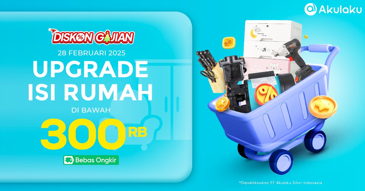 akulakuID's tweet photo. UPGRADE ISI RUMAH sebelum puasa🛋🛏
Meluncur ke Akulaku sekarang mumung lagi ada harga di bawah 300RB🛍🛒
Belanja sekarang juga👉 https://t.co/719oucsGsY
#AkulakuIndonesia #BelanjaOnline #InfoPromo #PromoHomeLiving https://t.co/DRUQPmz8ke