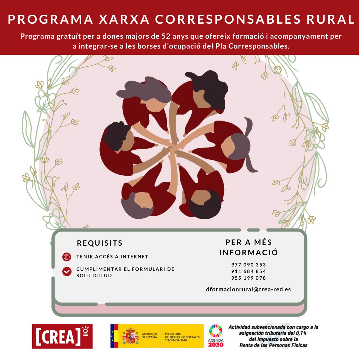 Tornabous's tweet image. 🔊Programes gratuïts de suport a la inserció laboral i participació social al mon rural.
#monrural