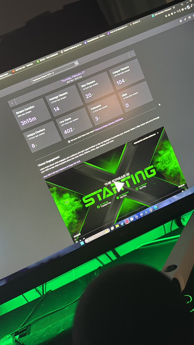 #twitch is finally starting to grow!!! Thank y’all so much for the support!