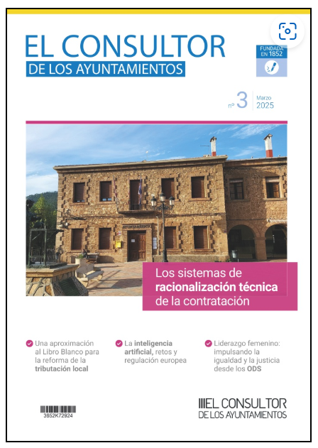 beatrizmorenose's tweet photo. Ya disponible el número de marzo de la revista de @ConsultorAytos: reforma de la tributación local, Inteligencia Artificial, contratación pública, medidas en materia de eficiencia del servicio público de justicia,...
#FHCL #EELL https://t.co/axwnnUk8si
