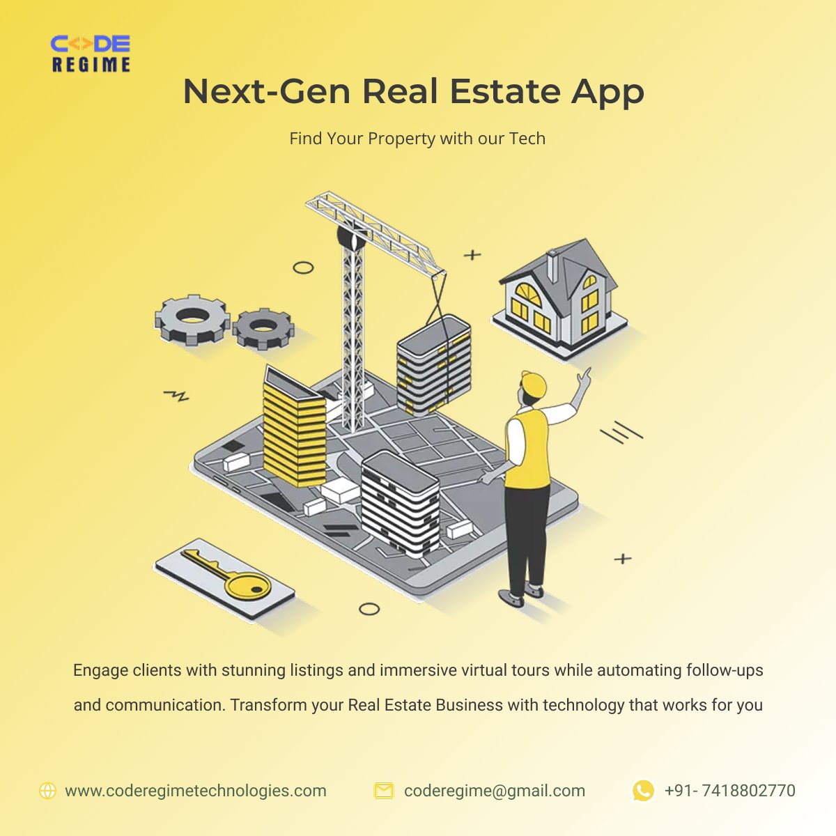 RegimeCode's tweet image. #realestateapp #coderegimtechnologies #appdevelopment #cloneappdevelopment #softwaredevelopment #b2csales #saas #landpromoters #realestatecommunity #constructiontech #builderstech #PropertyInvestment  #softwaresale #uaeu #propertyowners #enterprenur