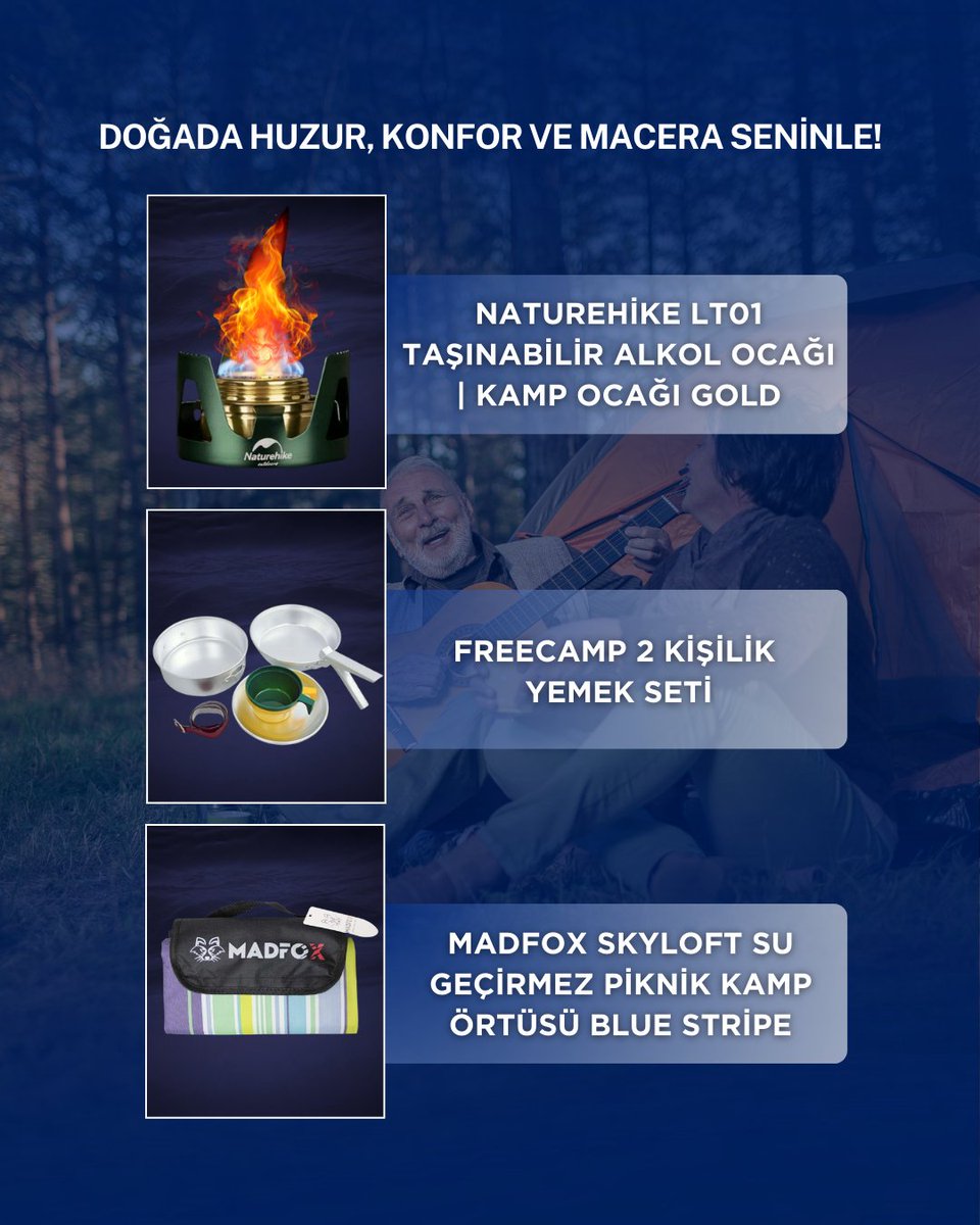 🏕️ Doğada Konfor ve Pratiklik: Kamp Ekipmanlarınız Hazır! 🌿🔥

💥 Kamp, doğa yürüyüşü, piknik ve açık hava maceralarınız için mükemmel seçimler burada!

🌍 denizmarketiyiz.biz
📞 Detaylı bilgi için: 0554 496 60 10 – 0544 416 61 50

#kampmalzemeleri #kampekipmanları #trekking