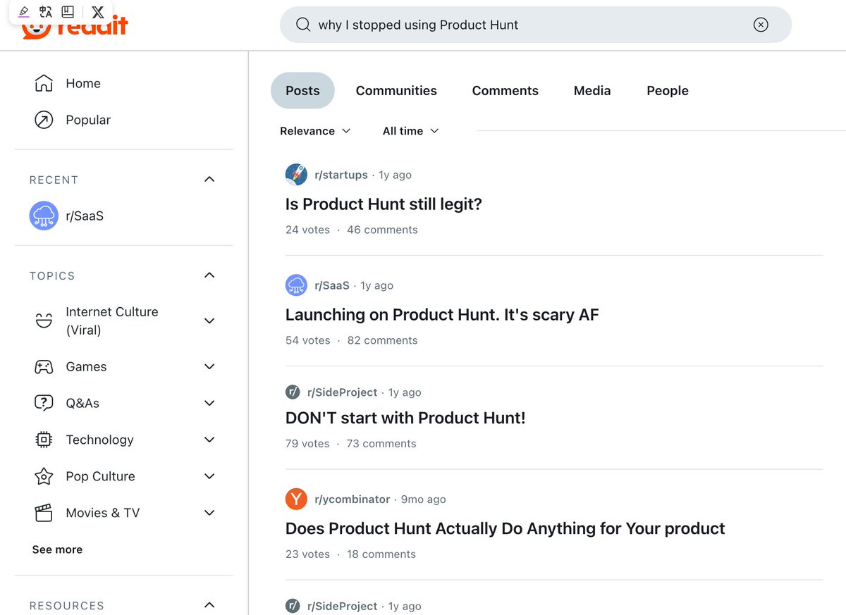 Simple Framework that actually works

• Go to X or Reddit.
• Search for “why I stopped using [product].”
• Take notes on the complaints.
• Create a better version that solves those problems.