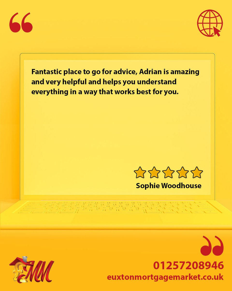 Thanks Sophie, so happy Adrian was able to explain your options to you #mortgages #mortgagemarket #euxtonmortgagemarket