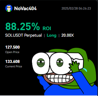 NoVac404's tweet photo. $SOL Good bear 🧸 https://t.co/gQrd6SmFRe