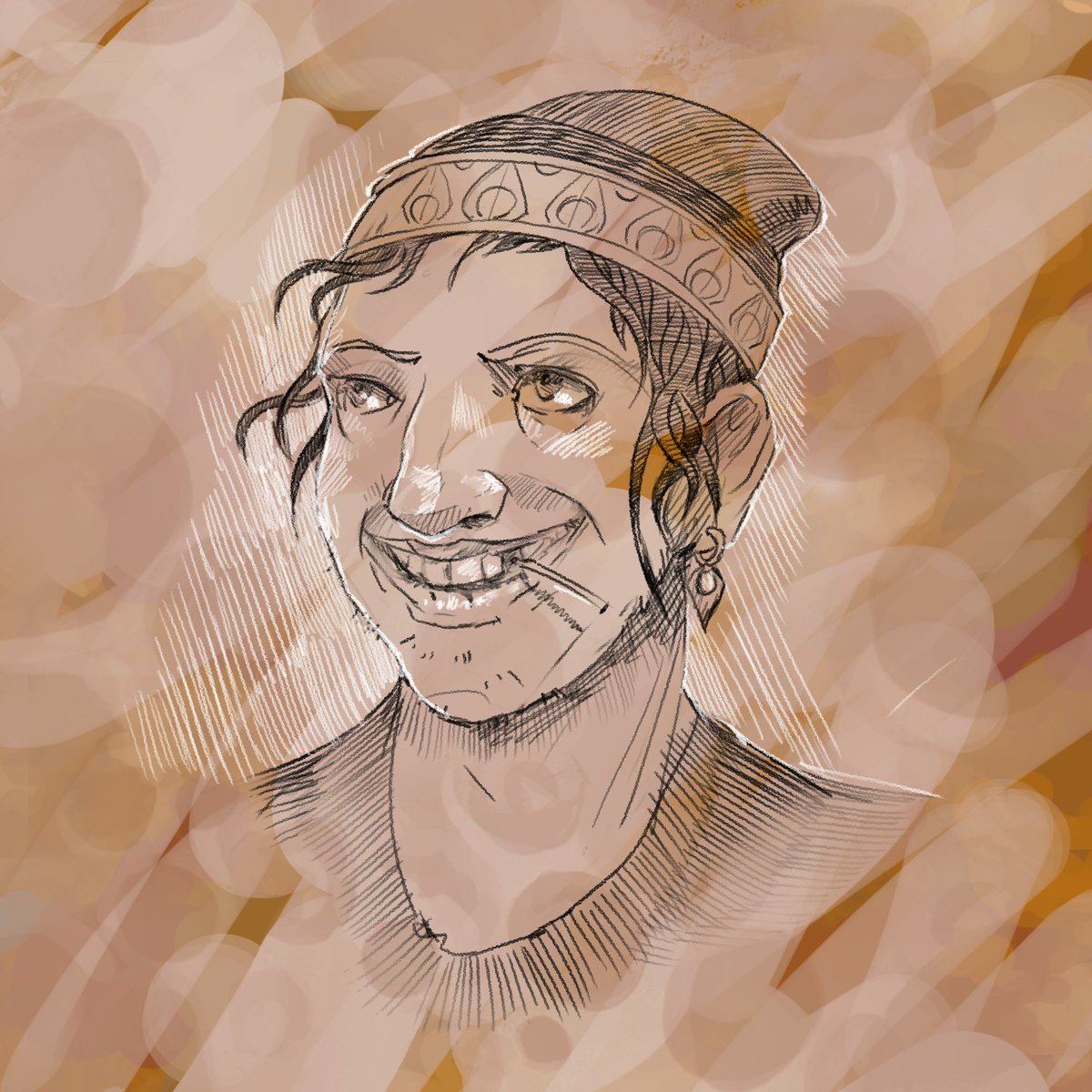 We are not getting a "fully illustrated" stretch-goal for Allies or Items. Still, I can not leave #EscapeFromTheTowerOfDusk to be just a wall of text, so I will sketch but not paint my twelve inmates anyway to sill have some character in game.
Ji-Hu, Devadas, Lex and Sabbas