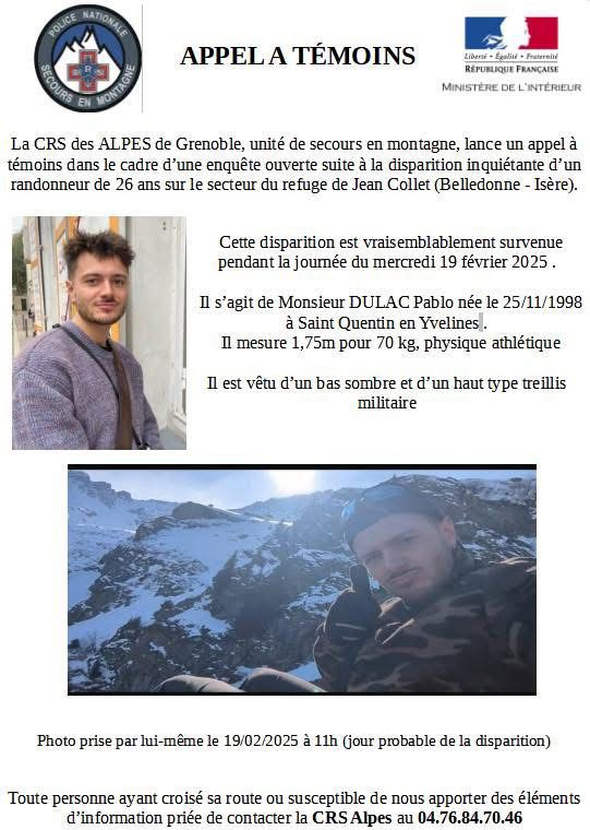 Ses parents sont affreusement inquiets. Ils ne dorment plus.
Je ne peux leur proposer que mes followers.
Merci de faire tourner le plus massivement possible.
Rien ne doit être négligé, une vie est en jeu.