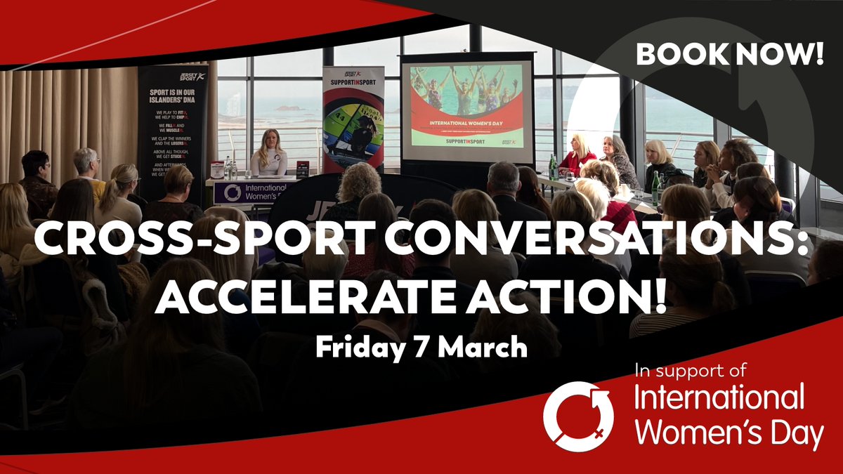 🎉 Celebrate International Women's Day with us! 🎉

Join us on Friday 7 March for a special breakfast at the Pomme D’Or Hotel. Hear inspiring sport leaders discuss breaking barriers &amp; accelerating gender equality in sport. Don’t miss out - register now! bit.ly/3XjaPk5