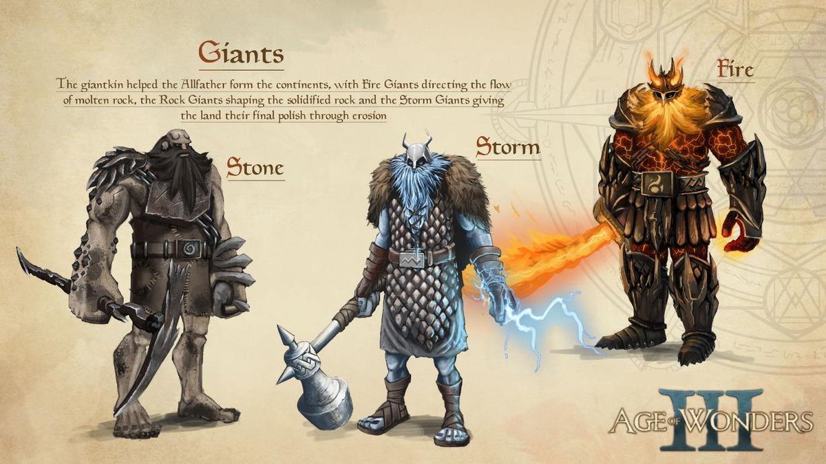 Some Giant art from Age of Wonders III! ⚡️
