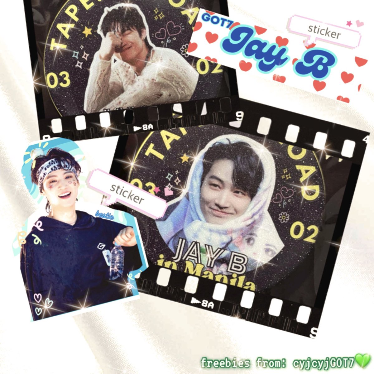 cyjcyjGOT7's tweet photo. Wassup, bestie! 🌊

JAY B CONCERT [TAPE: RE LOAD] in Manila 📼

🪹 Jaebeom 58cm pocket mirror with stickers
🪺 Time and location: TBA
🐥 1:1 only

See you, fam 🥹💚

🎟️https://t.co/K7VpXIsm3O

#JAYB #TAPERELOADINMANILA
@jaybnow_hr 

———
Photos used not mine. 
ctto https://t.co/d7ooCwfYgR