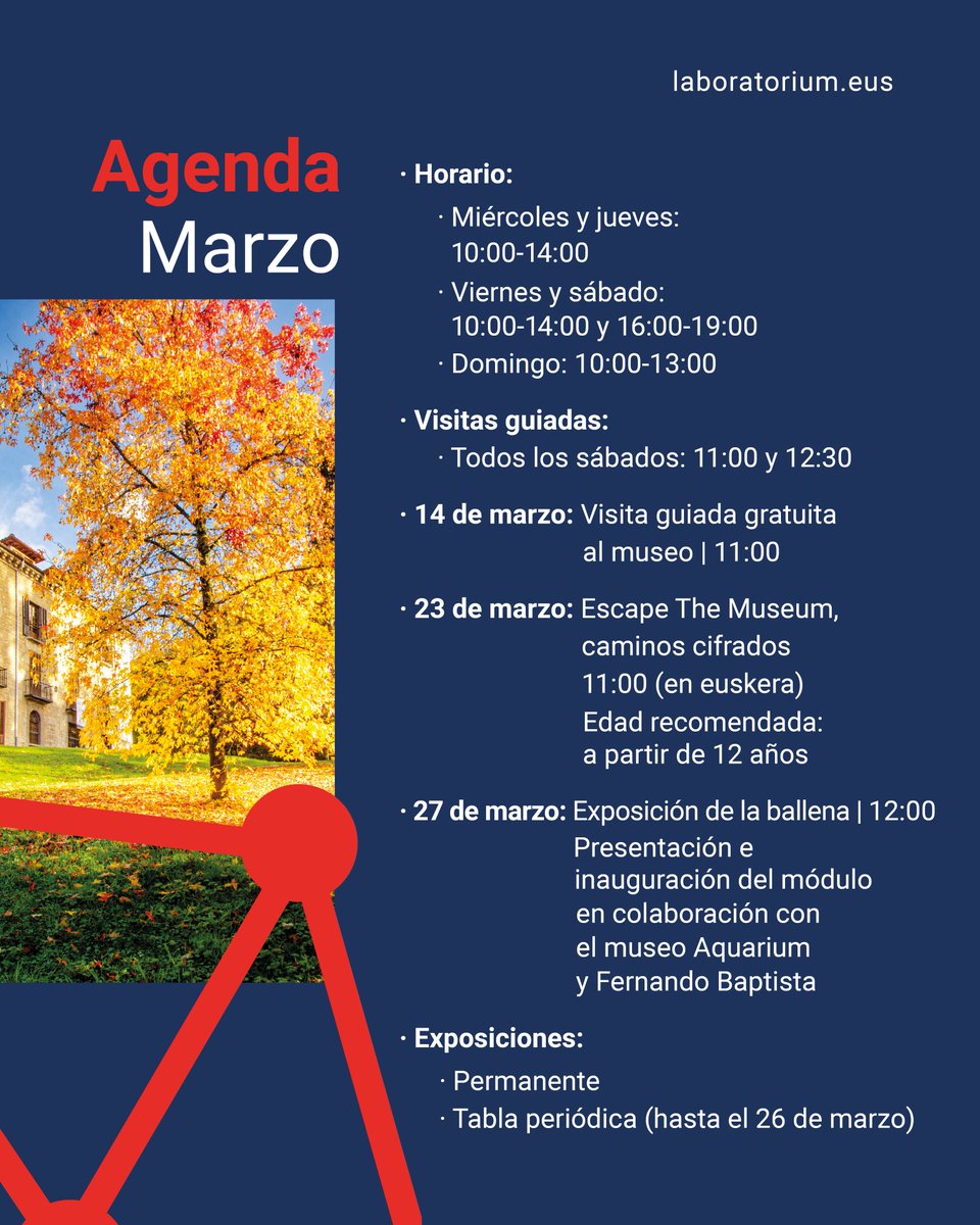 Laboratorium Museoa (@bergaramuseoa) on Twitter photo Hemen duzue gure martxoko agenda! !Aquí tenéis nuestra agenda de marzo! 10. urteurrena ospatzen gabiltza! ¡Estamos celebrando nuestro 10º aniversario!
<a href="/BergarakoUdala/">Bergarako Udala</a> #10urtezientziariateakzabaltzen #laboratorium #zientzia #historia #wolframa #bergara #gipuzkoa Hemen duzue gure martxoko agenda! !Aquí tenéis nuestra agenda de marzo! 10. urteurrena ospatzen gabiltza! ¡Estamos celebrando nuestro 10º aniversario!
<a href="/BergarakoUdala/">Bergarako Udala</a> #10urtezientziariateakzabaltzen #laboratorium #zientzia #historia #wolframa #bergara #gipuzkoa