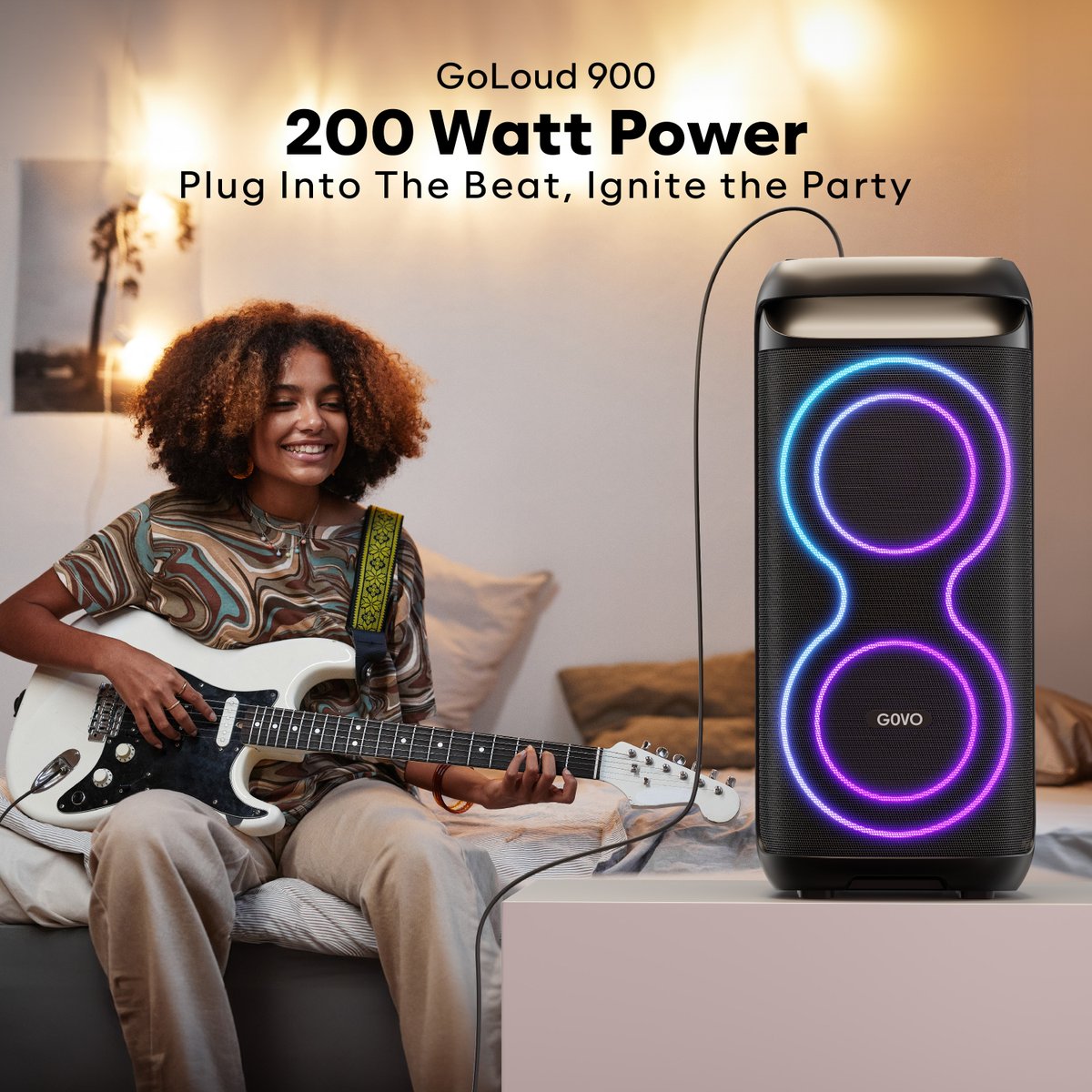 With GoLoud 900’s powerful 200W audio, every strum, every note, and every beat comes to life. Plug in, play loud, and let the party begin! 🔊✨

#GoLoud900 #FeelTheBeat #PartyModeOn #GOVO #PowerfulSound