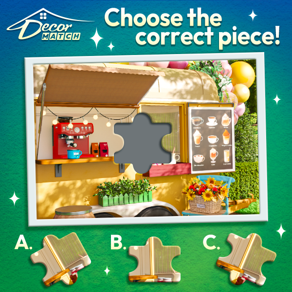 😉 Hey designers! How many rooms have you decorated in the game in total? 😉

🤩 Check out the room below and choose the correct piece to complete it! 🤩

Leave your answer below 👇 and we will randomly pick 3 lucky designers to receive some rewards! 💎