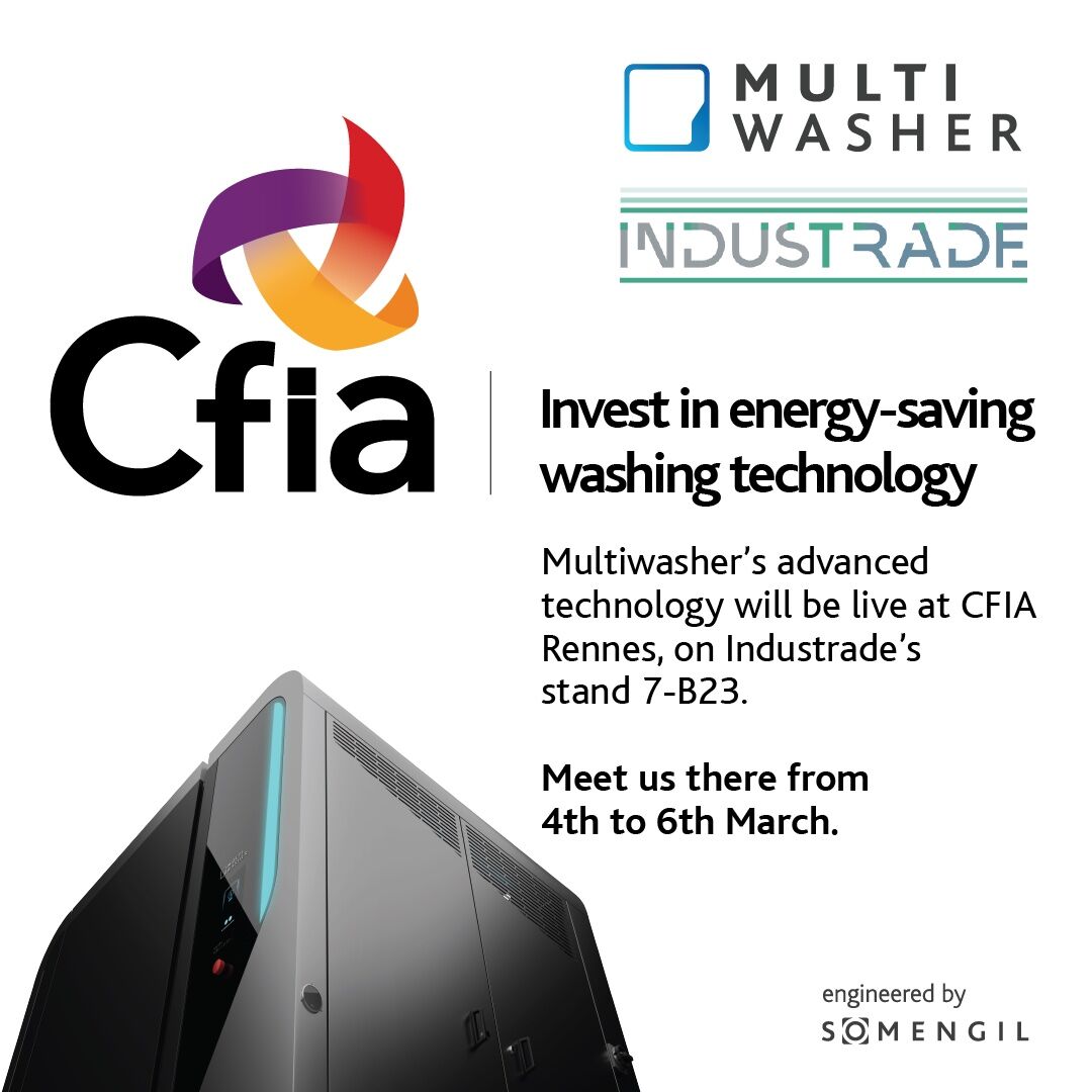 somengil's tweet image. Multiwasher, the industrial washing machine, will allow you to save water and energy efficiently. Come and see Multiwasher and join our team at CFIA EXPO.

📆 4,5 and 6 of march
📍At Industrade Stand 7-B23

#Multiwasher #Somengil #CFIA2025 #Industrade