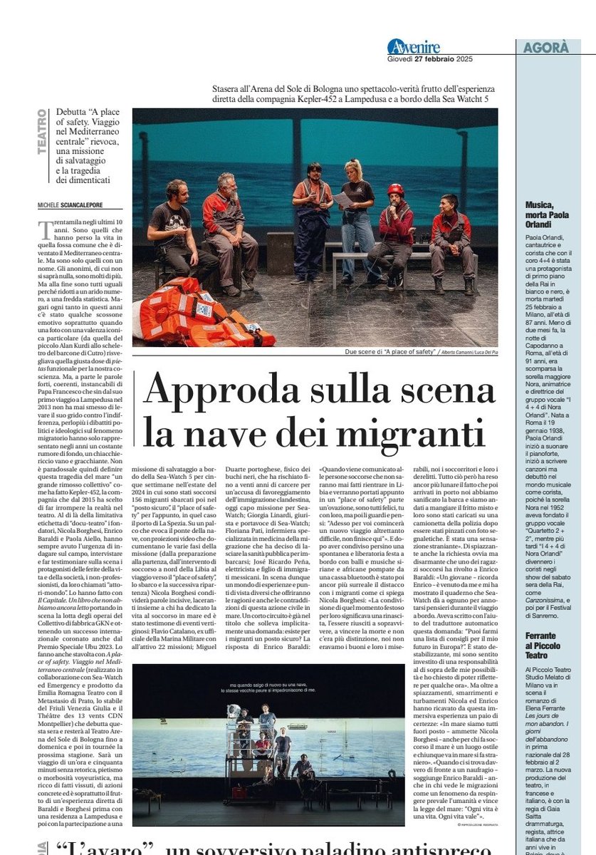 "La grande indifferenza".
Su <a href="/Avvenire_Nei/">𝐀𝐯𝐯𝐞𝐧𝐢𝐫𝐞</a> ho raccontato "A place of safety" di Kepler-452
Tu chiamale se vuoi "rimozioni". 
Prox Retroscena <a href="/TV2000it/">Tv2000.it</a> 🎭 <a href="/ERT_Teatro/">EmiliaRomagnaTeatro</a> <a href="/culture_more/">🌹🎶MUSIC&MORE©️🎶🌹By Rose F.</a>
<a href="/AntoBruno10/">Antonella Bruno</a> <a href="/Milena22326900/">🦊🌻 Milena... Gatta nella vita precedente</a> <a href="/AutriceStefania/">Stefania Chiappalupi Autrice</a> <a href="/annamarylight/">Annamaria</a> <a href="/Latraveleuse19/">Pat</a> <a href="/AlessiaLautone/">Alessia Lautone</a>