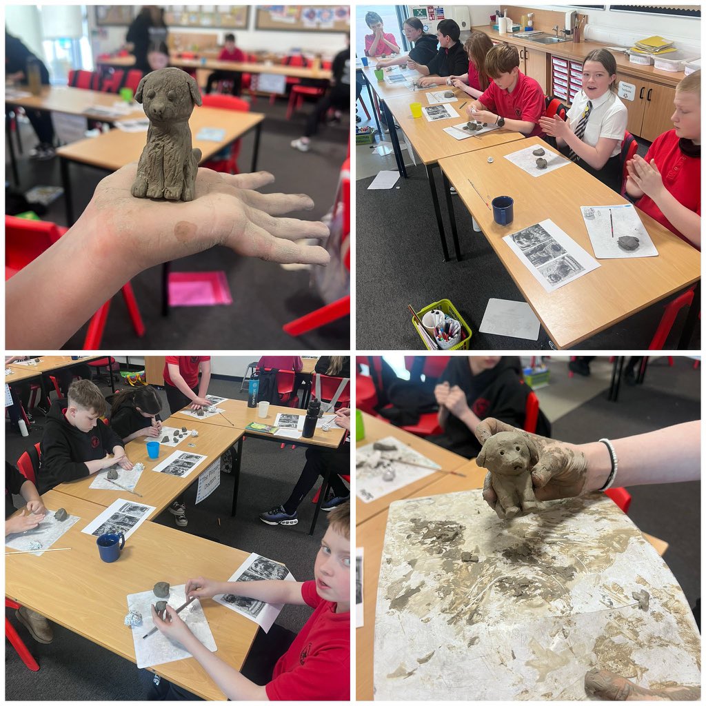 Room 9 have been working extremely hard this week creating air dry clay models of Greyfriars Bobby. We have really been loving this topic. Fantastic work everyone!🏴󠁧󠁢󠁳󠁣󠁴󠁿🎨 🐶 👏