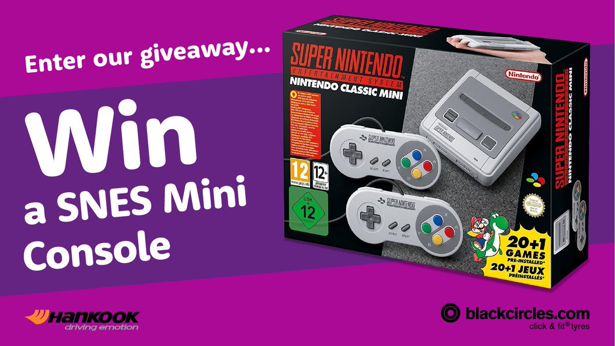 blackcircles's tweet image. 🎮 Thanks to Hankook, your old school gaming dreams could become a reality! Who wants to win a Mini SNES Console loaded with over 20 classic games?

To enter:
🕹️ Tell us below, what was the first video game you ever played?

[Ends March 19th].
T&amp;amp;Cs in the bio.
