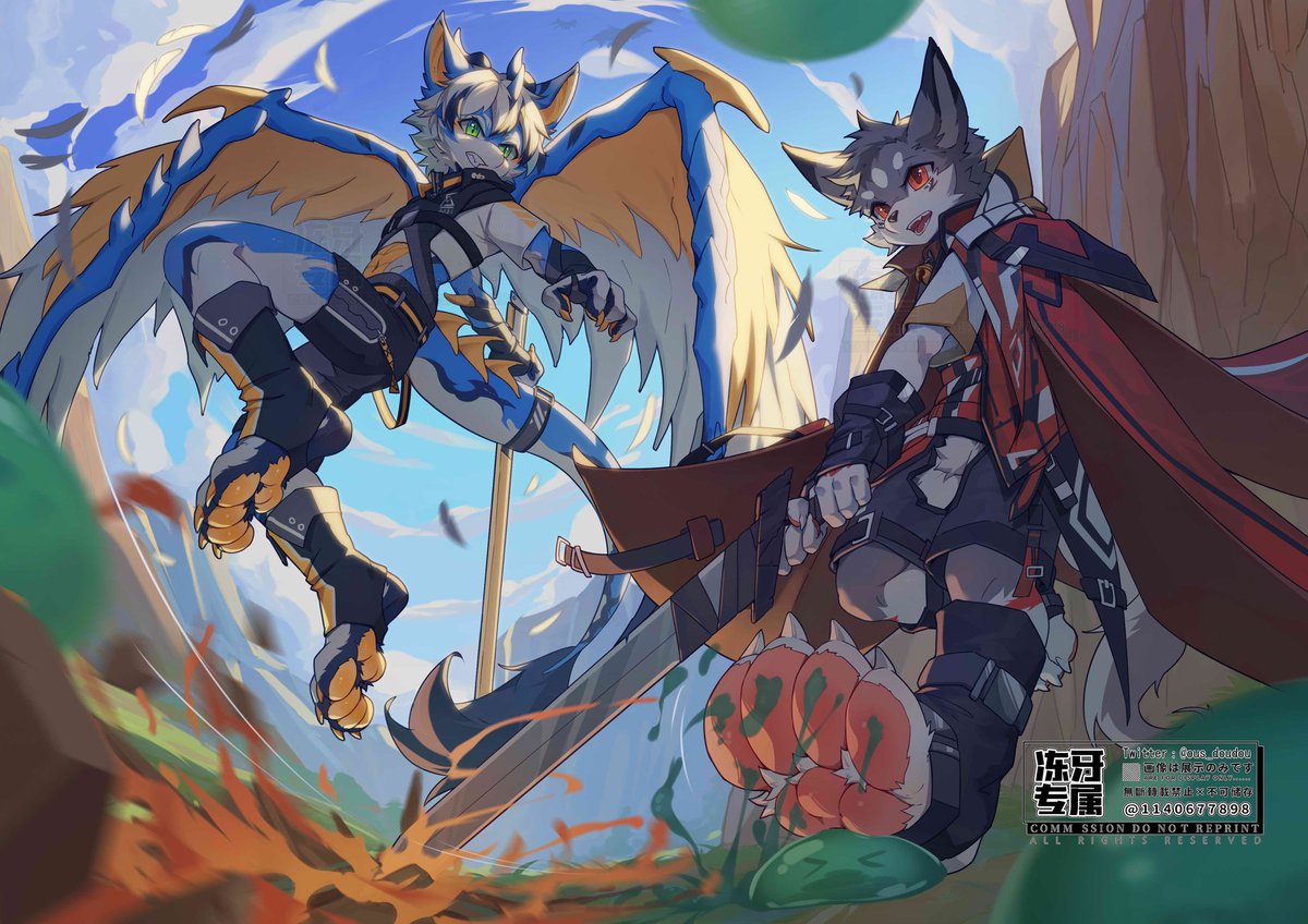 和狗狗并肩作战～