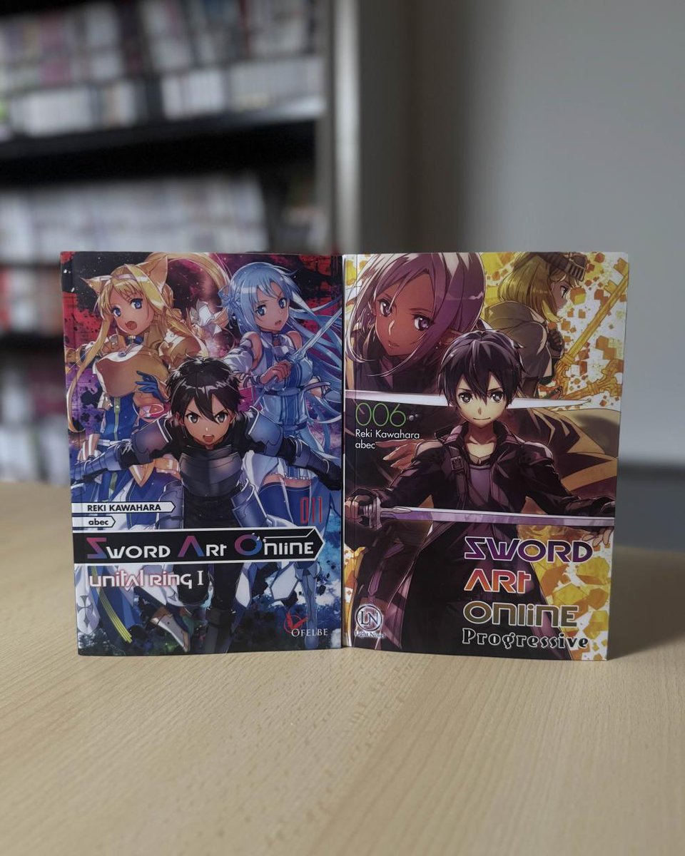 Les magnifiques sorties d’aujourd’hui sont maintenant disponibles en librairie ! ✨

Retrouvez : 
-le volume double de SAO T.11 
-le volume simple de SAO Progressive T.6 

Bonne lecture 😎
