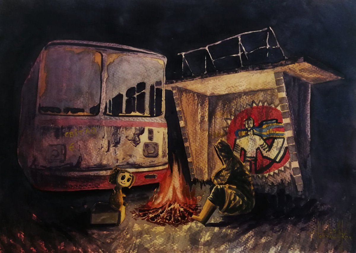 Stalker 2 night
Watercolor on paper
#STALKER2