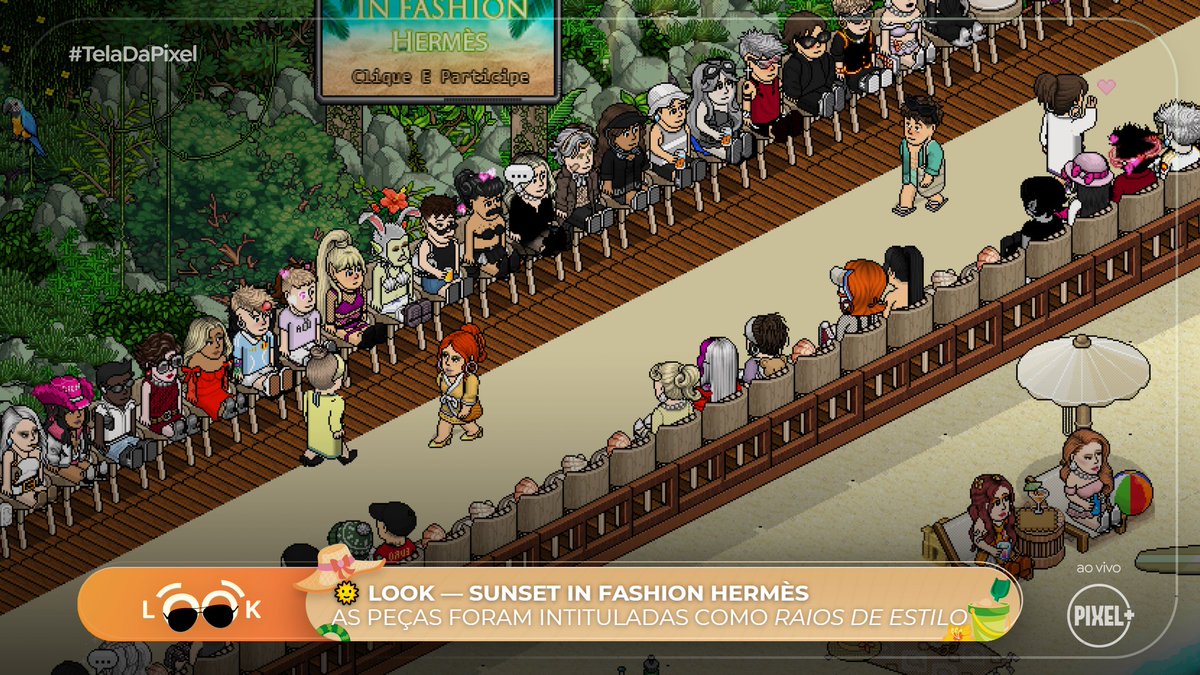 pixelplushb's tweet image. 👀 — 𝗟𝗢𝗢𝗞: SUNSET IN FASHION HERMÈS

Ontem (27), a equipe da Pixel entrou na moda praiana e acompanhou de perto o desfile promovido pela @hermeshbt à beira-mar. 

Arrasta pro lado e confira os melhores momentos da coleção 𝐑𝐚𝐢𝐨𝐬 𝐝𝐞 𝐄𝐬𝐭𝐢𝐥𝐨. 👇🏖️🌤️