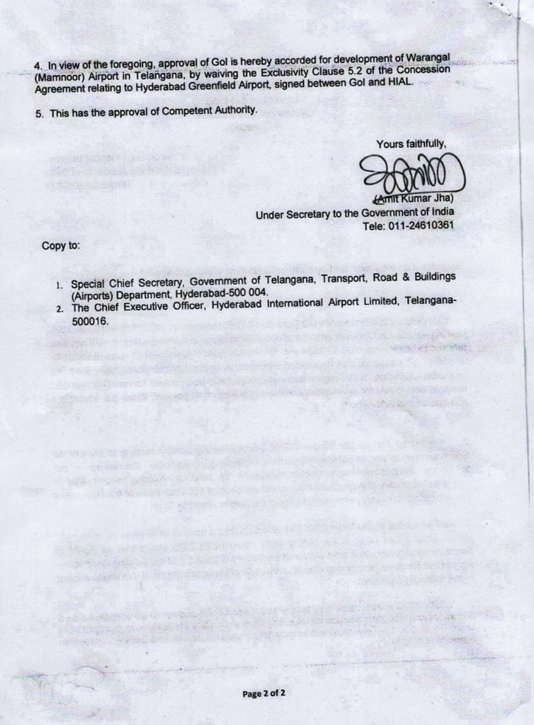 Shanthi Kumar (@bjpshanthikumar) on Twitter photo Telangana gets another big boost under the leadership of PM Shri <a href="/narendramodi/">Narendra Modi</a> ji.
The approval for developing & operationalising #Warangal Airport marks a new era of connectivity and growth. This will create jobs, boost the local economy, and strengthen regional development. Telangana gets another big boost under the leadership of PM Shri <a href="/narendramodi/">Narendra Modi</a> ji.
The approval for developing & operationalising #Warangal Airport marks a new era of connectivity and growth. This will create jobs, boost the local economy, and strengthen regional development.