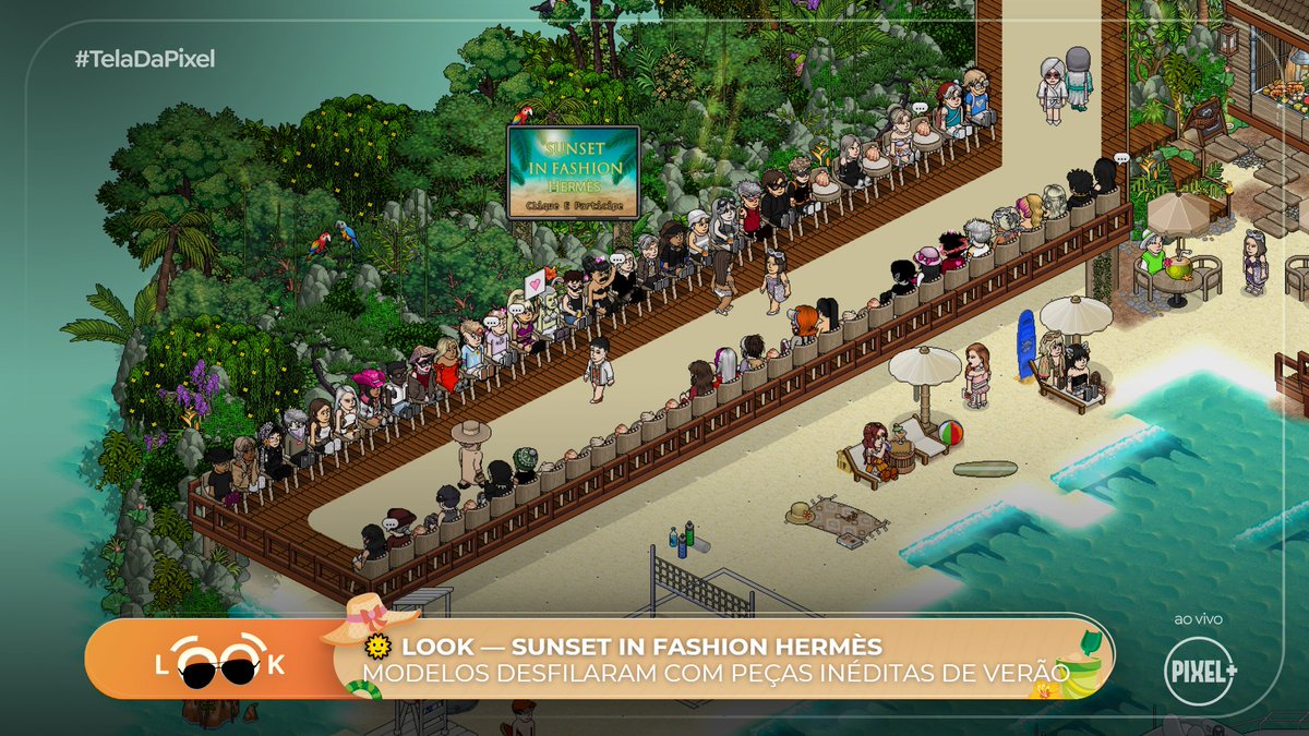pixelplushb's tweet image. 👀 — 𝗟𝗢𝗢𝗞: SUNSET IN FASHION HERMÈS

Ontem (27), a equipe da Pixel entrou na moda praiana e acompanhou de perto o desfile promovido pela @hermeshbt à beira-mar. 

Arrasta pro lado e confira os melhores momentos da coleção 𝐑𝐚𝐢𝐨𝐬 𝐝𝐞 𝐄𝐬𝐭𝐢𝐥𝐨. 👇🏖️🌤️