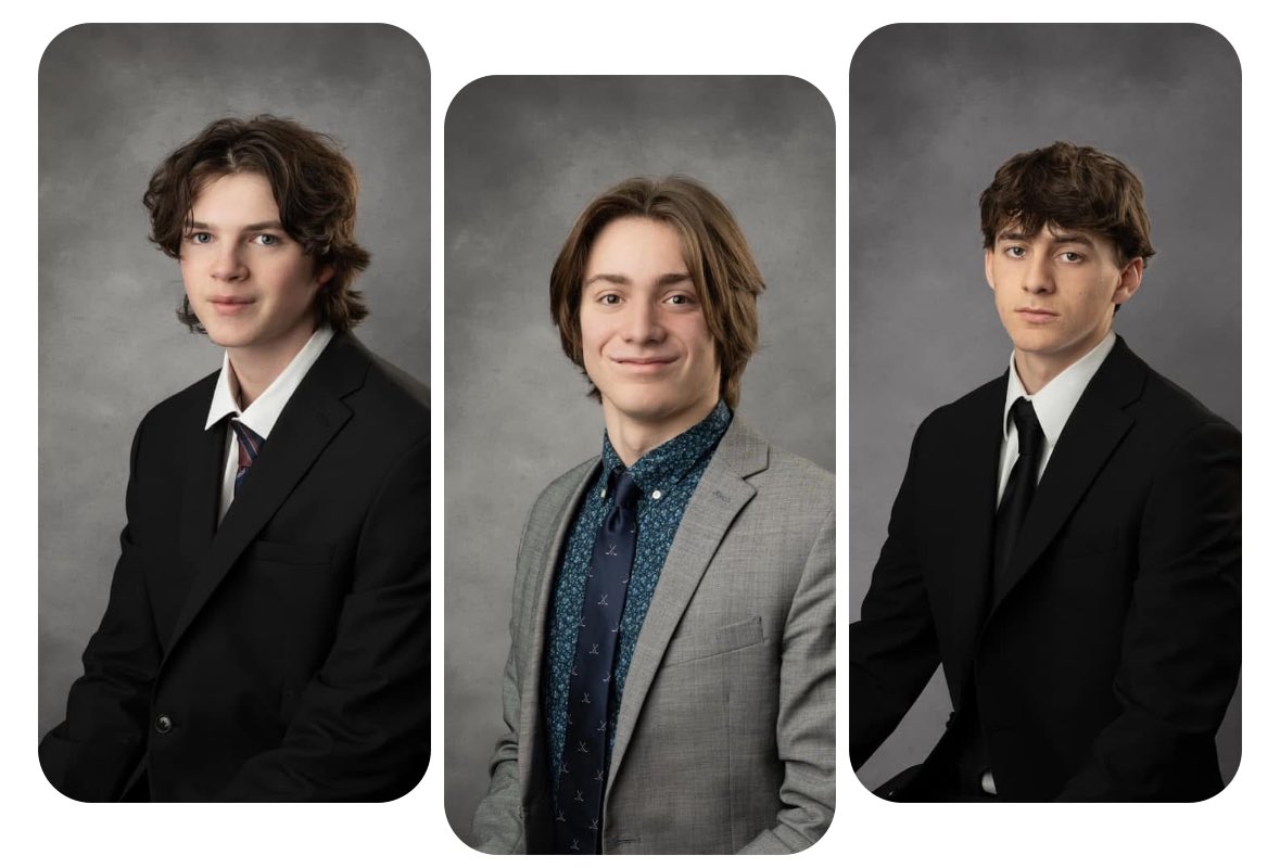 SENIOR SPOTLIGHT DAY 2
Leading up to Senior Night on March 1st
We would like to show off our Seniors
Left-Phineas Norton #30￼
Middle-Owen Casimiro #20
Right-Tiago Keyes #19 
*ALL Senior Photos are courtesy of Fleur Foto (Laura Bowers)