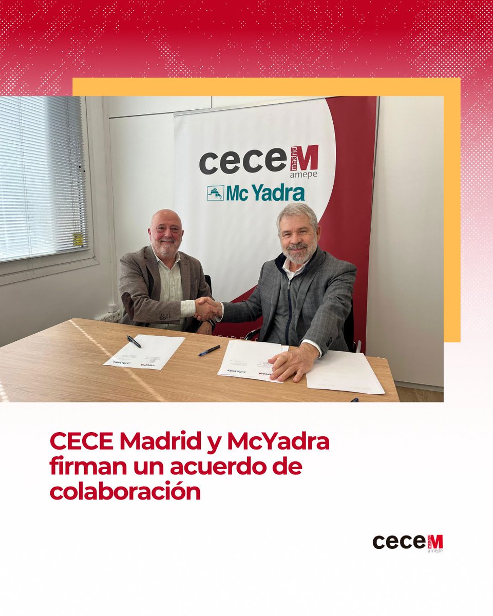 Nuestra relación con <a href="/mcyadra/">Mc Yadra</a> sigue creciendo. 🤝 Firmamos un nuevo acuerdo de colaboración para seguir apoyando a los centros educativos de CECE Madrid.
cecemadrid.es/post/cece-madr…