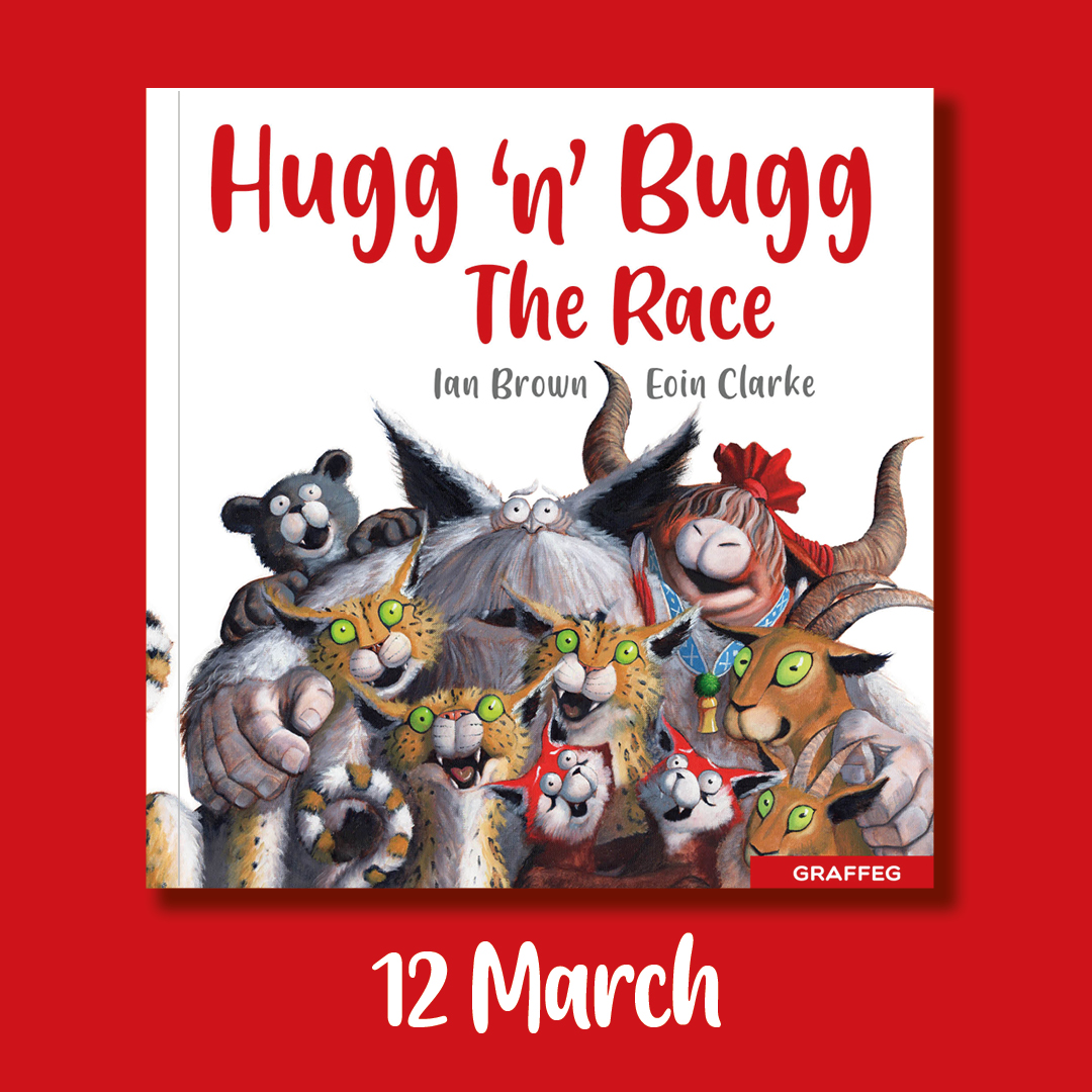 graffeg_books's tweet photo. “Could racing really be all that bad?
Sport was not really Hugg’s thing.
Unless you counted a gold in rest and relaxing”

🥇Not long to wait! Hugg ‘n’ Bugg: The Race by @IanBrownTV &amp; Eoin Clarke publishes 12 March!
#newbook #picturebook #rhymingbook #actionbook #bookseries https://t.co/jtIm6NbM8t