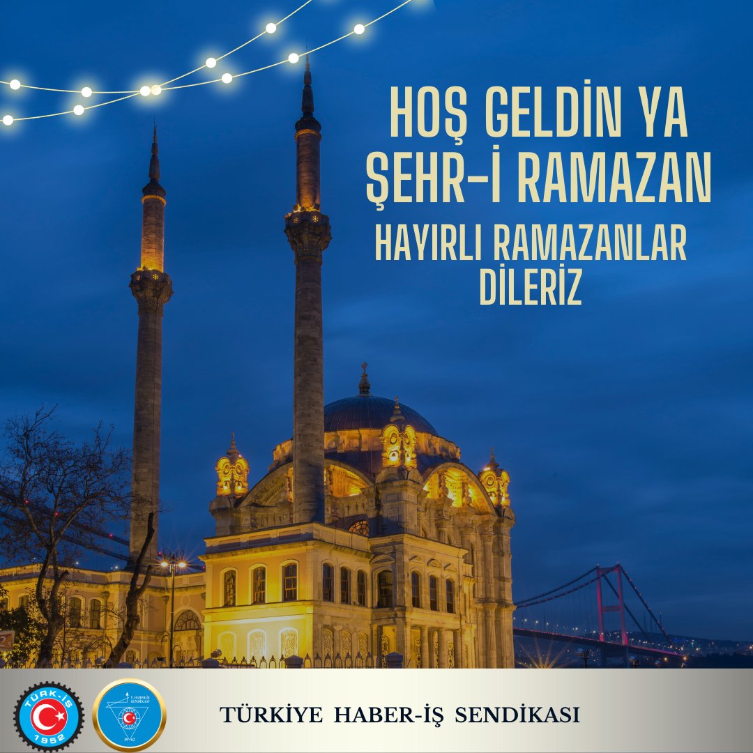 Hoşgeldin Yâ Şehr-i Ramazan
Ramazan ayının hayırlara vesile olmasını dileriz.
#Ramazan