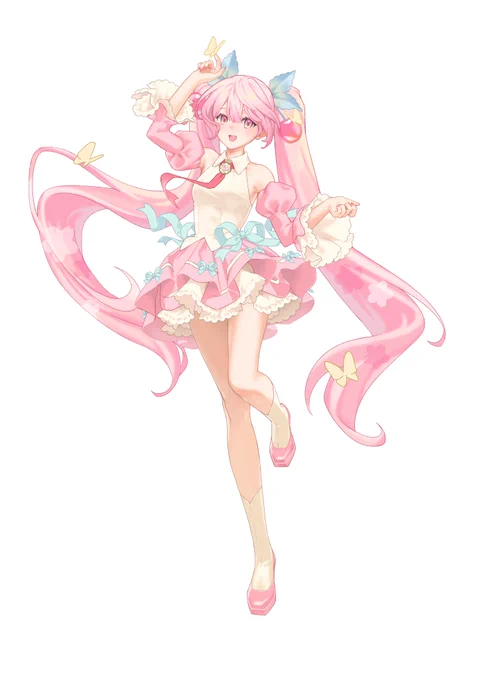 #グッスマイラコン04桜ミク 蝶も舞う桜日和