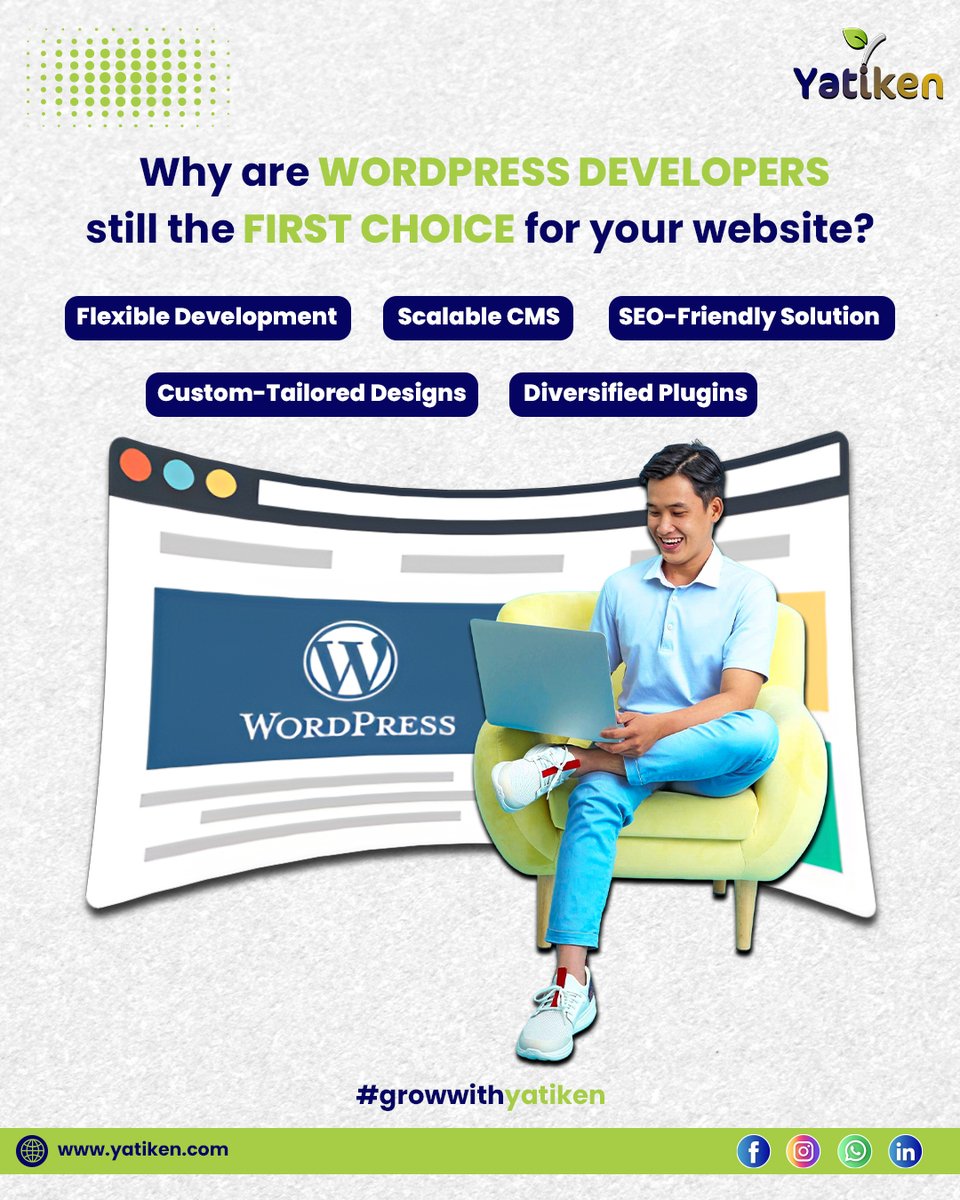 Yatiken_'s tweet photo. Get your website built by expert WordPress developers – Contact Yatiken today!

#appdevelopment #webdevelopment #wordpress #yatiken #developer #growwithyatiken https://t.co/Gat3MJqNE4