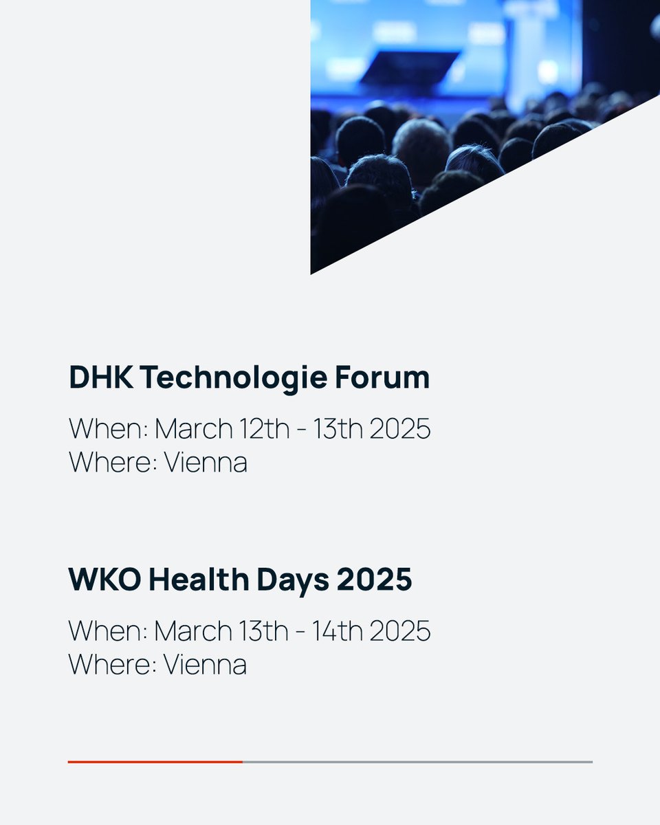 InvestAustria's tweet photo. Your March Event Overview 🗓️

Get ready for exciting events on future-oriented topics: The DHK Forum will explore competitiveness, the shortage of skilled labor, and AI, while the WKO Health Days focus on the topic One Health. https://t.co/cVyoVkqQNp