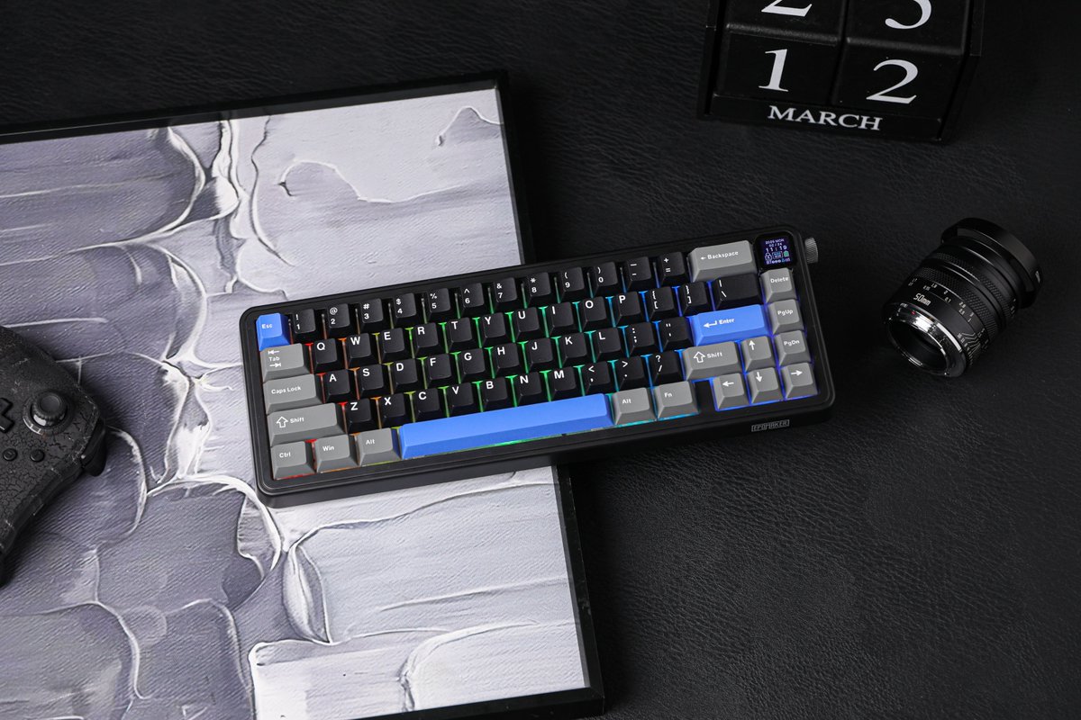 EpomakerK's tweet photo. ✨Epomaker HE65 is online!!!
💙Good for studing、working、playing💫
#Epomaker #HE65 #MechanicalKeyboard #CustomKeyboard #KeyboardInnovation #DeskSetup https://t.co/E9xNxbUujh