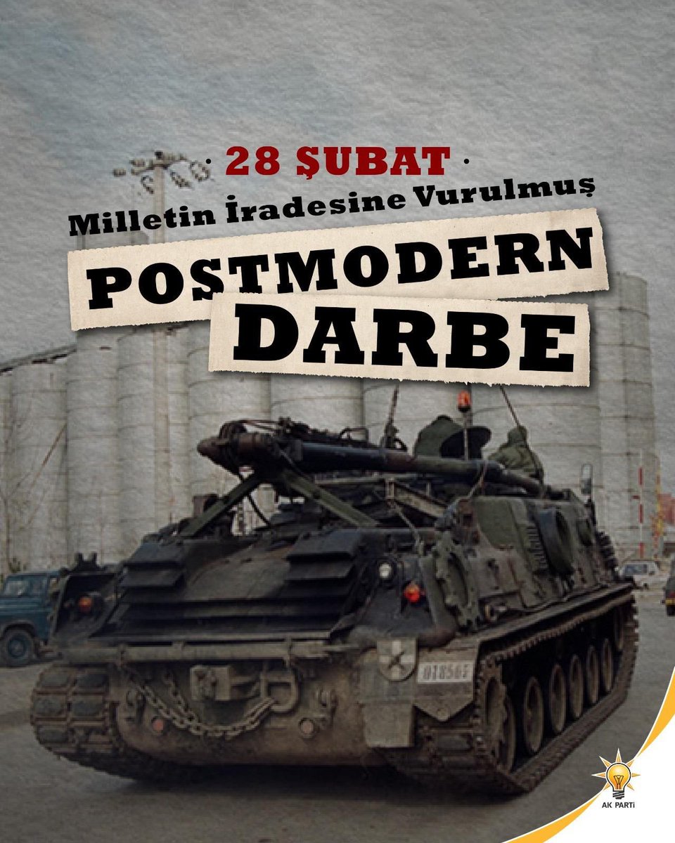 Millet iradesine vurulan darbe, yine milletimizin iradesiyle tarihin karanlığına gömülmüştür. #28Şubat