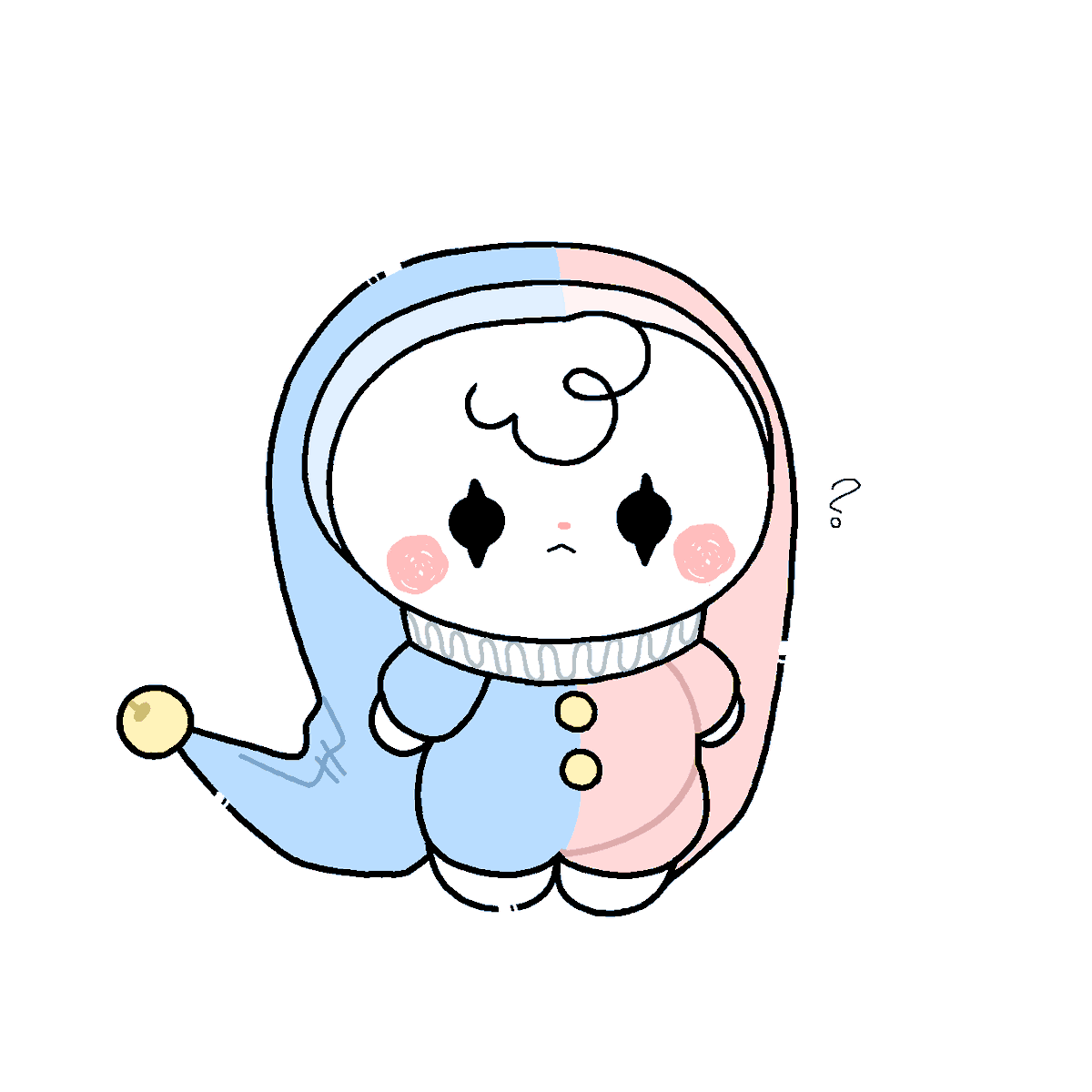 Mitso11N's tweet photo. Made a jester sanrio oc,,
Bby,, 🩷💕🫶

#sanriooc
#sanrio
#oc https://t.co/J762HVJeSp