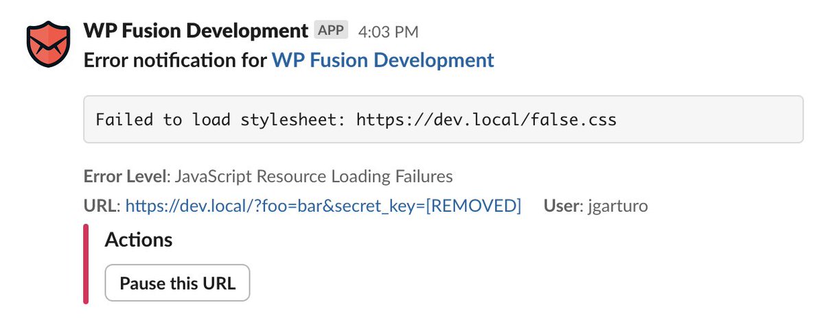 errornotify's tweet image. Fun! Today's Fatal Error Notify Pro v1.13.6 update can alert you if a resource on your site, like a script, style, or image, fails to load. π€
Say no to broken UI with Fatal Error Notify! π