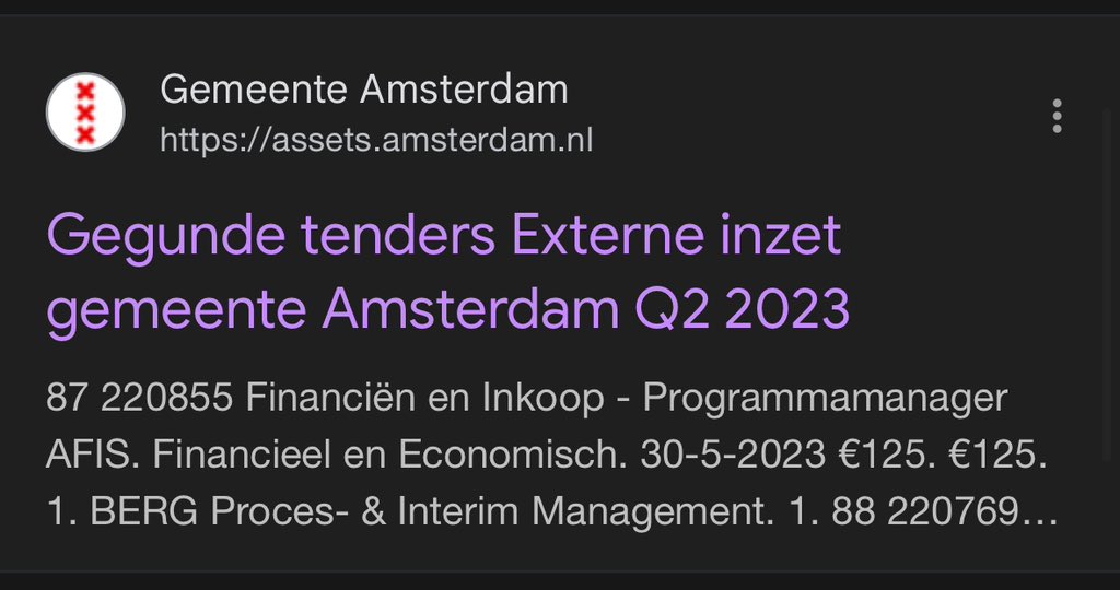 paulvaneijden's tweet photo. @NicovanGog De link waarin de gegunde tender bekend wordt gemaakt loopt inmiddels wel dood: https://t.co/cld4Dbzt4J https://t.co/BfqfSpYW9i