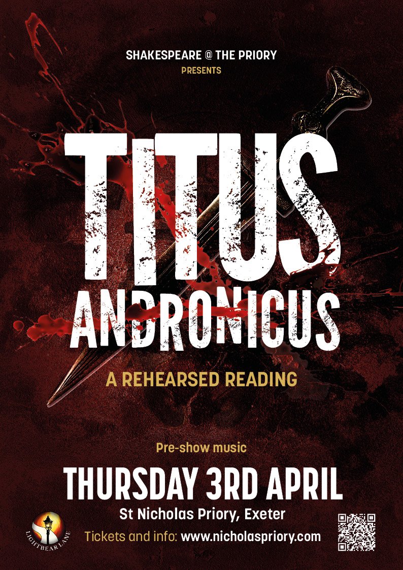 Shakespeare's Titus Andronicus

New event "Shakespeare's Titus Andronicus" has been added to the Exeter Events Calendar at: 

exeterviews.co.uk/exeter-events.…

#exeter #devon #devonevents #exeterevents #shakespeare    #whatsonexeter