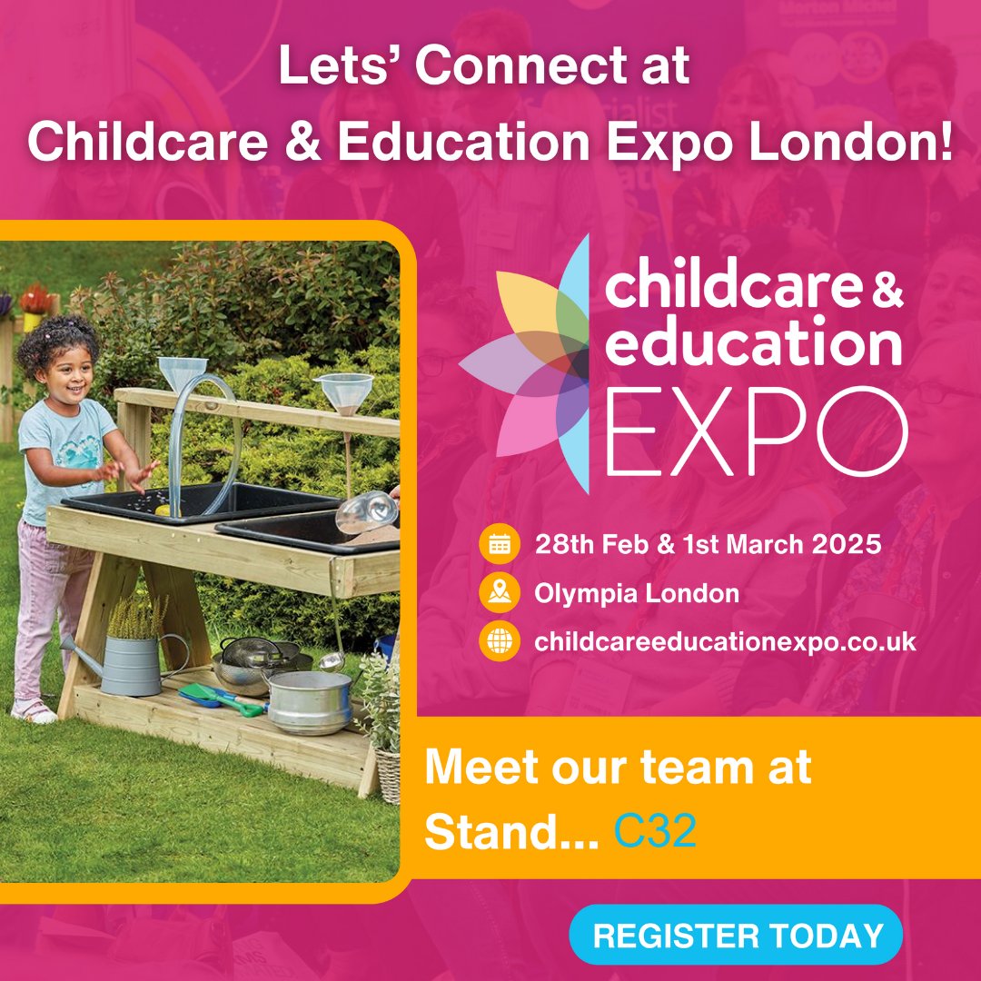 We are at Childcare expo TODAY! ⭐💚

👋🏼 Come meet the team at Stand C32

🎁 PLUS, participate in our giveaway to win one of our BRAND NEW Double Sand and Water Stations (DR142)!

We can’t wait to see you there!