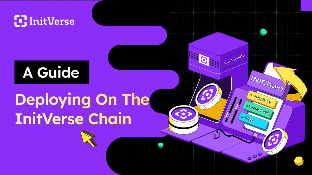 🚀 Ready to deploy on the InitVerse Chain? Our latest guide is here to help! 🔧

Learn how to seamlessly deploy your project with our step-by-step instructions. Whether you're new to blockchain or a seasoned pro, this guide covers everything you need to get started. 💡

👉 Check