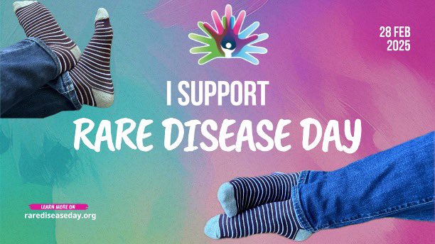 #RareDiseaseDay2025, I’m wearing my special socks, sign of support for those living with rare diseases
Behind every diagnosis, there is a family navigating the unknown and fighting for a better future
We stand with them to raise awareness and push for more research - better care